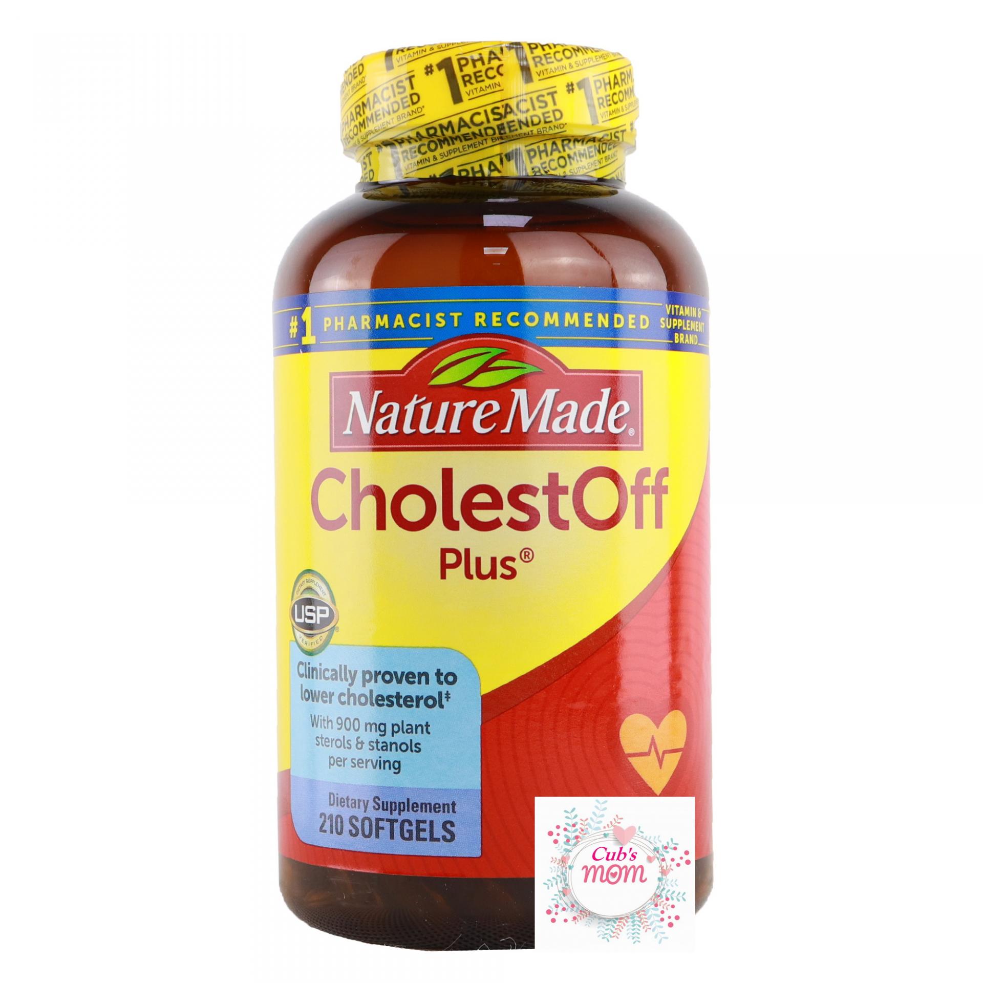 Viên uống giảm Cholesterol CholestOff Plus 210 viên Nature Made của Mỹ